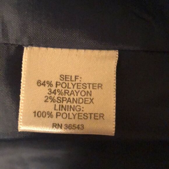 XXL Two Button Front Collared Teal Pea Coat - Picture 9 of 10